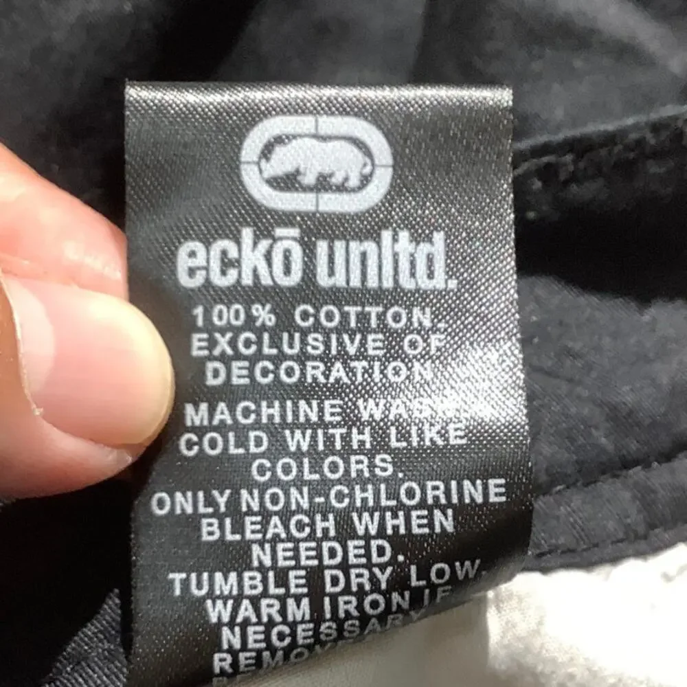 Ecko Unltd Black Cargo Shorts Men’s Size 29 – Streetwear, Utility, Raw Cut - Picture 8 of 8